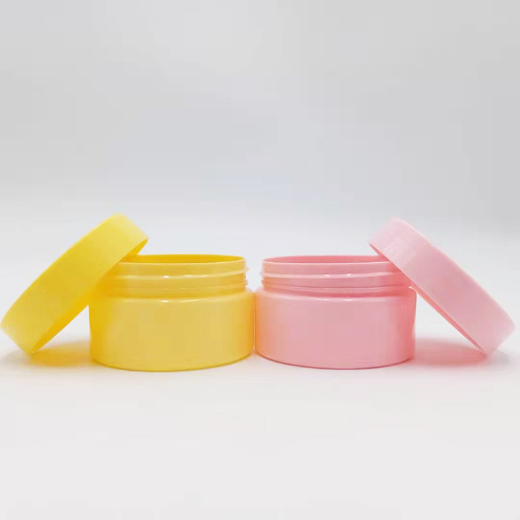 100g PET pink cosmetic jars